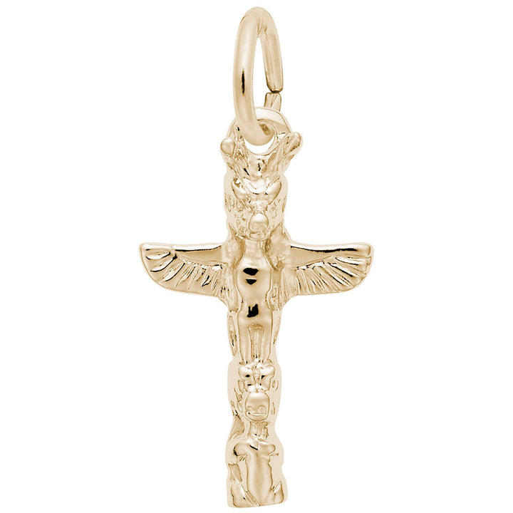Rembrandt Charms 10K Yellow Gold Totem Pole Charm Pendant