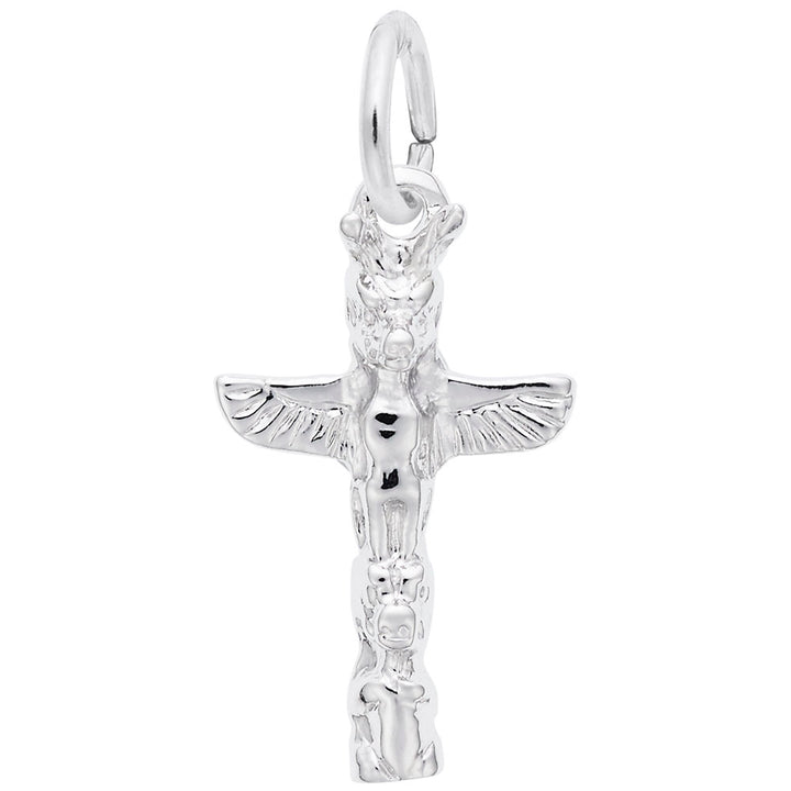 Rembrandt Charms Totem Pole Charm Pendant Available in Gold or Sterling Silver