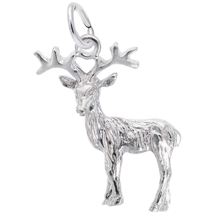 Rembrandt Charms 925 Sterling Silver Reindeer Charm Pendant