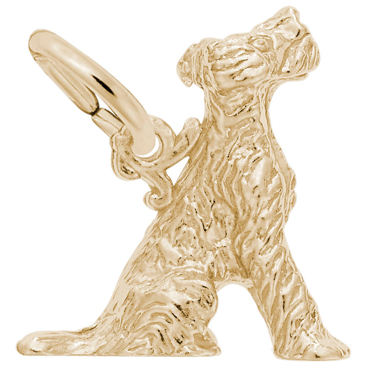 Rembrandt Charms Gold Plated Sterling Silver Terrier Charm Pendant