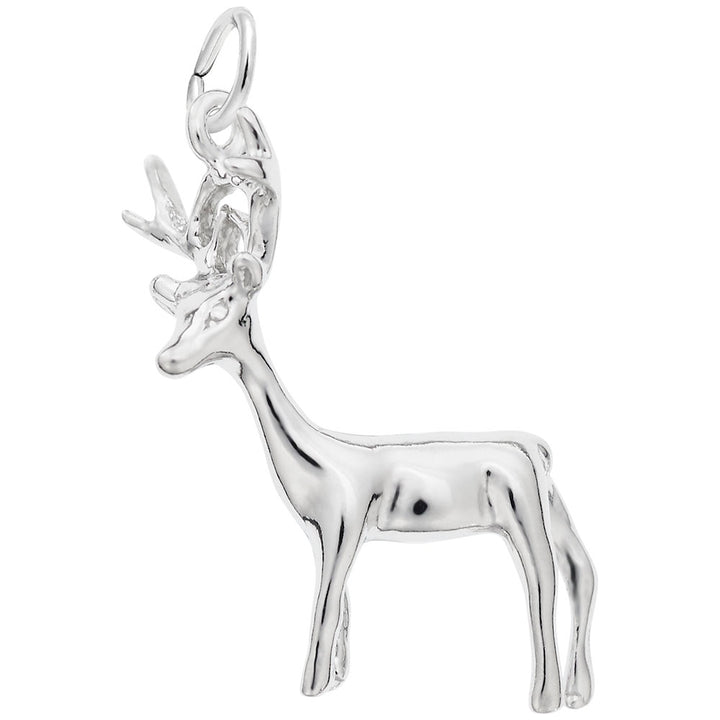 Rembrandt Charms 925 Sterling Silver Deer Buck Charm Pendant