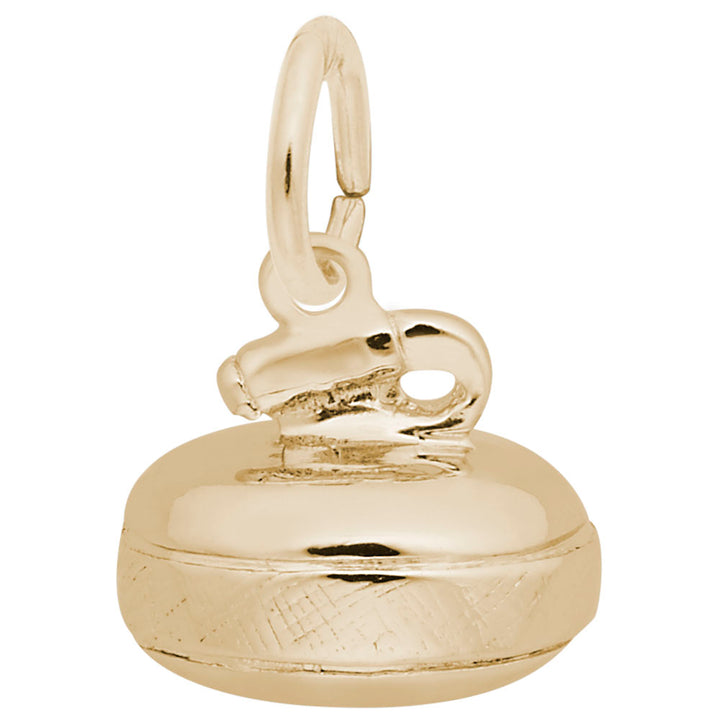 Rembrandt Charms Gold Plated Sterling Silver Curling Charm Pendant