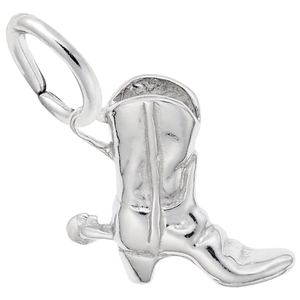 Rembrandt Charms Cowboy Boot Charm Pendant Available in Gold or Sterling Silver