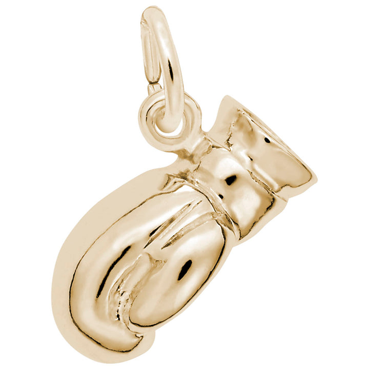 Rembrandt Charms Gold Plated Sterling Silver Boxing Glove Charm Pendant