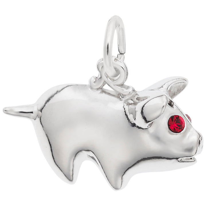Rembrandt Charms Piggy Bank Charm Pendant Available in Gold or Sterling Silver