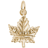 Rembrandt Charms Gold Plated Sterling Silver Montreal Charm Pendant