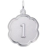 Rembrandt Charms 925 Sterling Silver Numb 1 Charm Pendant