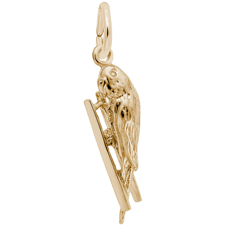 Rembrandt Charms Gold Plated Sterling Silver Budgie Charm Pendant