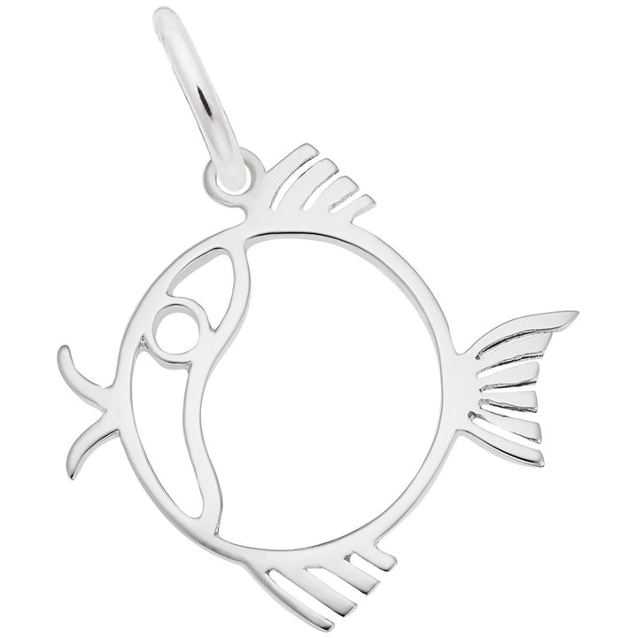 Rembrandt Charms 925 Sterling Silver Fish Charm Pendant
