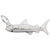 Rembrandt Charms Shark Charm Pendant Available in Gold or Sterling Silver