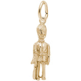 Rembrandt Charms Gold Plated Sterling Silver Guard Charm Pendant