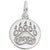 Rembrandt Charms Aspen Bear Paw Print Charm Pendant Available in Gold or Sterling Silver