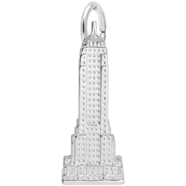 Rembrandt Charms Empire State Bldg. Charm Pendant Available in Gold or Sterling Silver