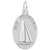 Rembrandt Charms San Francisco Catamaran Disc Charm Pendant Available in Gold or Sterling Silver
