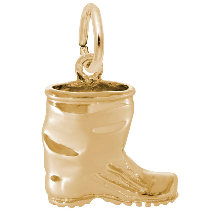 Rembrandt Charms 10K Yellow Gold Rubber Boot Charm Pendant