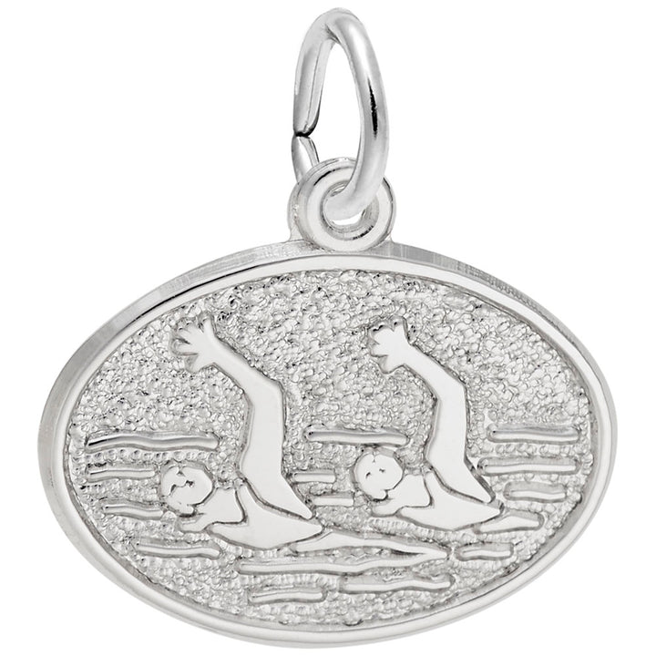 Rembrandt Charms Synchronized Swimming Charm Pendant Available in Gold or Sterling Silver