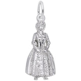 Rembrandt Charms 925 Sterling Silver Colonial Woman Charm Pendant