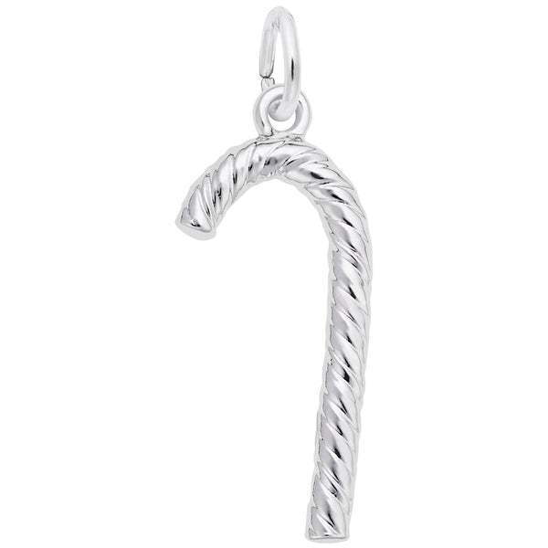 Rembrandt Charms Candy Cane Charm Pendant Available in Gold or Sterling Silver