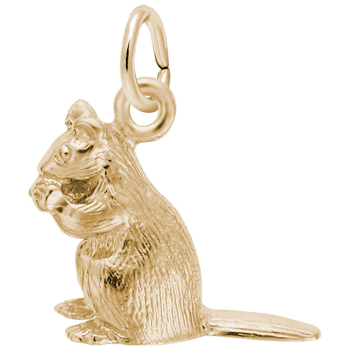 Rembrandt Charms 10K Yellow Gold Chipmunk Charm Pendant