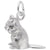 Rembrandt Charms Chipmunk Charm Pendant Available in Gold or Sterling Silver