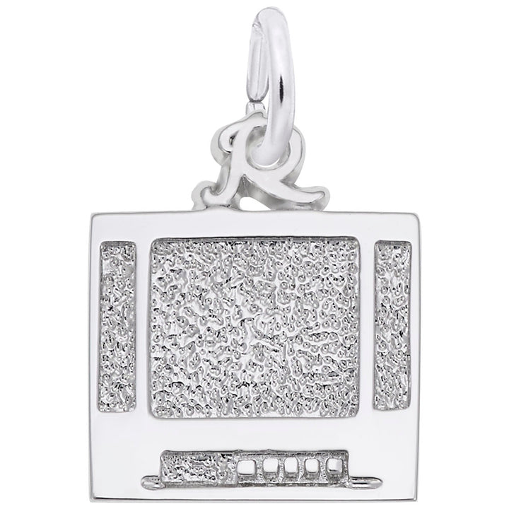 Rembrandt Charms Tv Flatscreen Charm Pendant Available in Gold or Sterling Silver