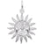 Rembrandt Charms elize Sun Large Charm Pendant Available in Gold or Sterling Silver