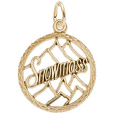 Rembrandt Charms Gold Plated Sterling Silver Snowmass Charm Pendant