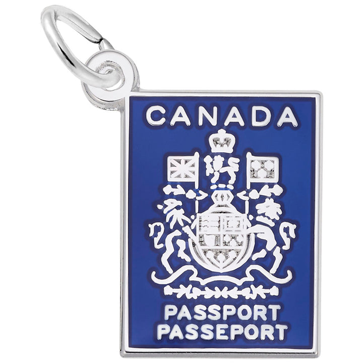 Rembrandt Charms 925 Sterling Silver Canada Passport Charm Pendant