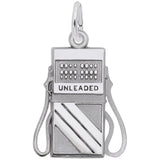 Rembrandt Charms 925 Sterling Silver Gas Pump Charm Pendant