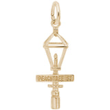 Rembrandt Charms Gold Plated Sterling Silver Peachtree Street Charm Pendant