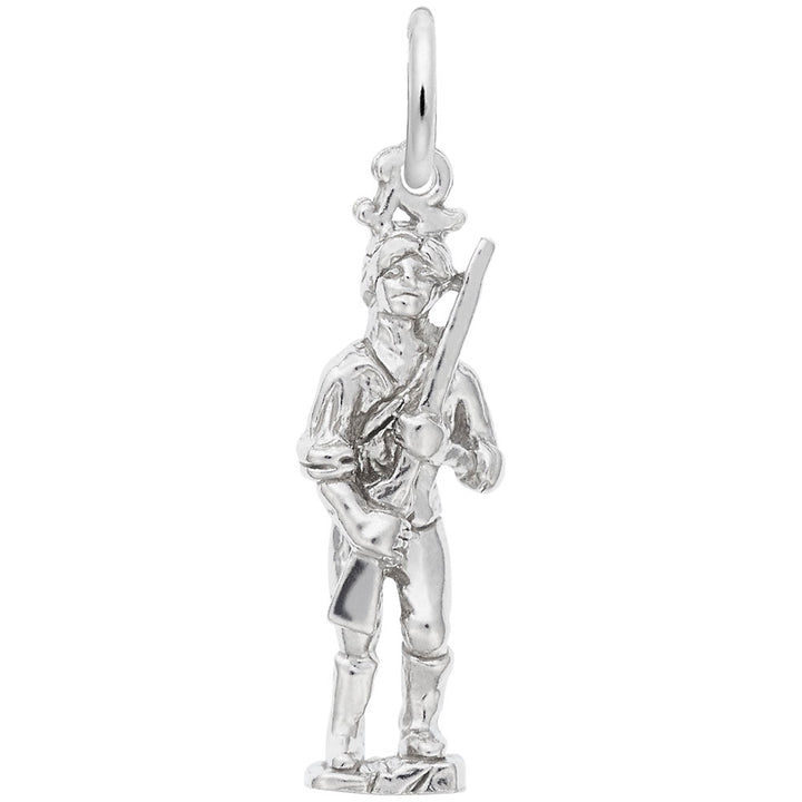 Rembrandt Charms Minute Man Charm Pendant Available in Gold or Sterling Silver