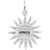 Rembrandt Charms Jamaica Sun Large Charm Pendant Available in Gold or Sterling Silver