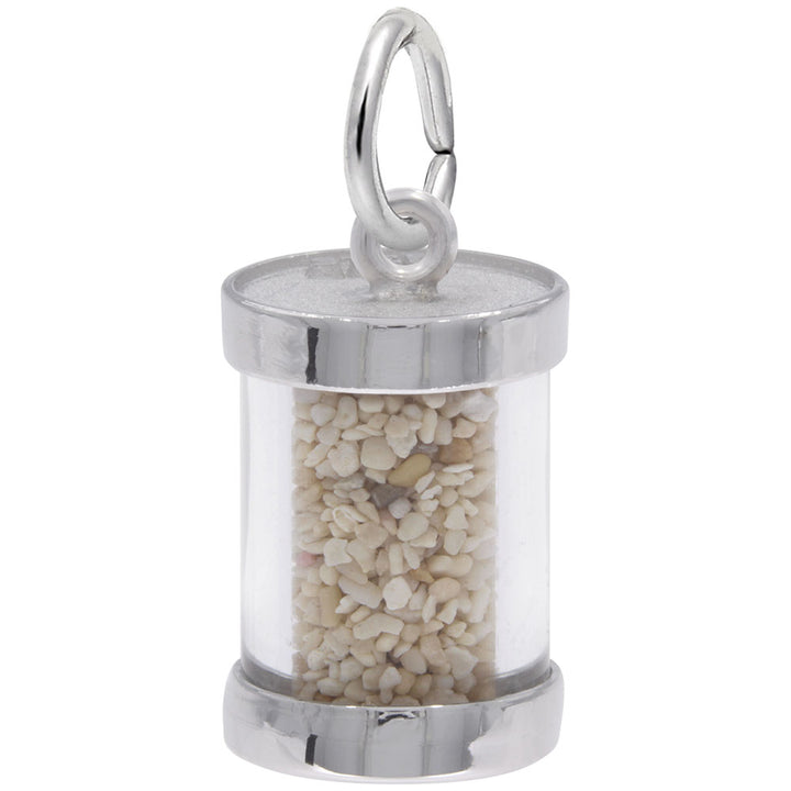 Rembrandt Charms Jamaica Ocho Rios Sand Capsule Charm Pendant Available in Gold or Sterling Silver