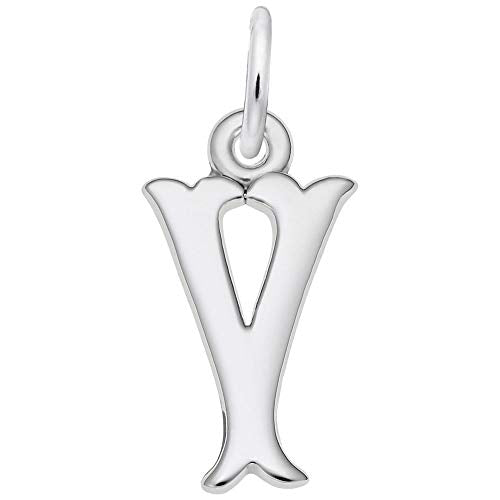 Rembrandt Charms 14K White Gold Init-Y Charm Pendant