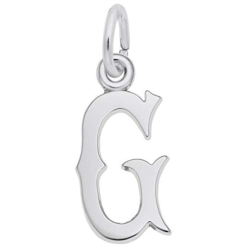 Rembrandt Charms 925 Sterling Silver Init-G Charm Pendant