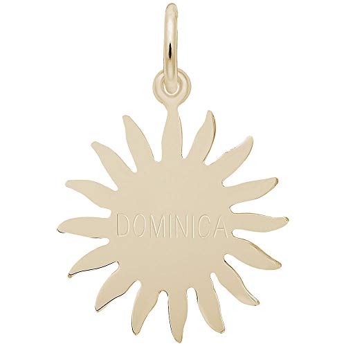 Rembrandt Charms Dominica Sun Large Charm Pendant Available in Gold or Sterling Silver