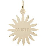 Rembrandt Charms Antigua Sun Large Charm Pendant Available in Gold or Sterling Silver