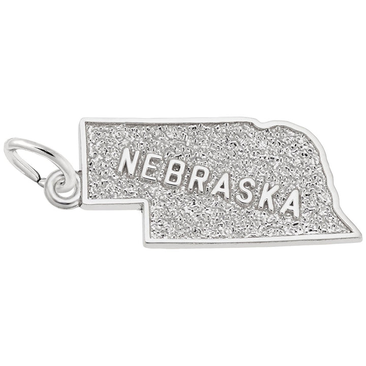 Rembrandt Charms Nebraska Charm Pendant Available in Gold or Sterling Silver