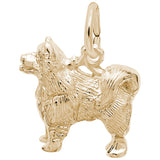Rembrandt Charms 14K Yellow Gold Samoyed Charm Pendant