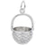 Rembrandt Charms Basket Charm Pendant Available in Gold or Sterling Silver