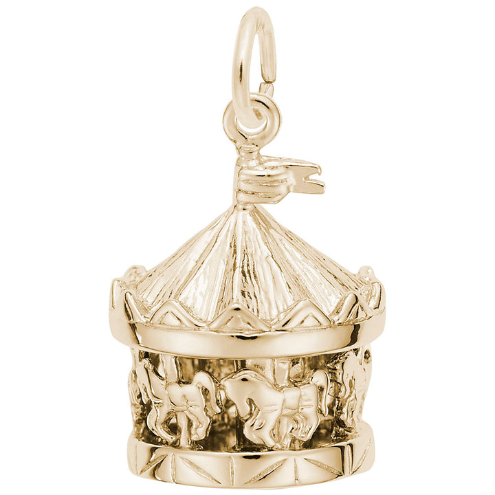 Rembrandt Charms 14K Yellow Gold Carousel Charm Pendant