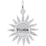 Rembrandt Charms St. Lucia Sun Large Charm Pendant Available in Gold or Sterling Silver