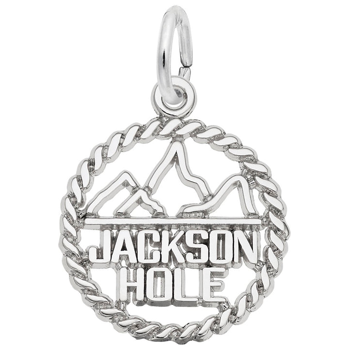 Rembrandt Charms Jackson Hole Charm Pendant Available in Gold or Sterling Silver