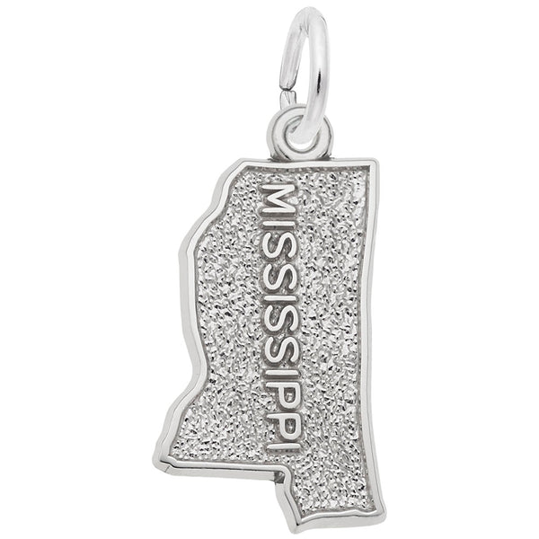 Rembrandt Charms Mississippi Charm Pendant Available in Gold or Sterling Silver