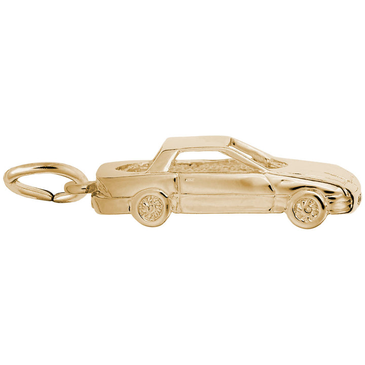 Rembrandt Charms Gold Plated Sterling Silver Car Charm Pendant