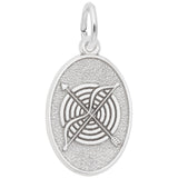 Rembrandt Charms Archery Charm Pendant Available in Gold or Sterling Silver