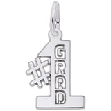 Rembrandt Charms #1 Grad Charm Pendant Available in Gold or Sterling Silver