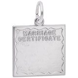Rembrandt Charms 925 Sterling Silver Marriage Certificate Charm Pendant