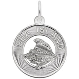 Rembrandt Charms 925 Sterling Silver Sea Island Charm Pendant