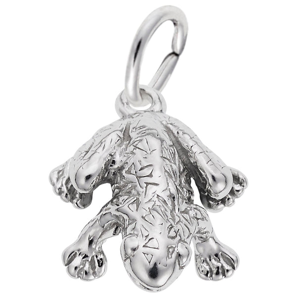 Rembrandt Charms Frog 3D Charm Pendant Available in Gold or Sterling Silver